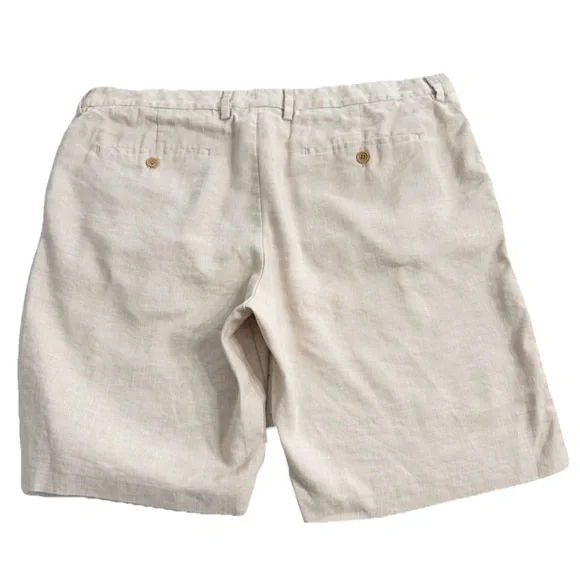 Tommy Bahama Linen Blend Shorts Size 40 Beige - Picture 3 of 7